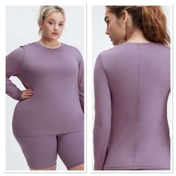 FABLETICS Phoenix Lite Long sleeve Activewear Top in Thistle Purple XXL NWT - Picture 1 of 11
